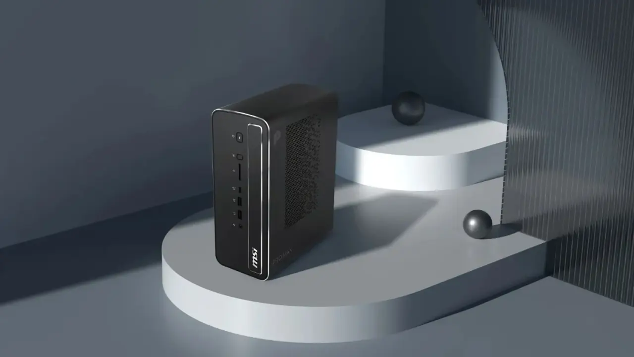 MSI PRO MAX EDGE AI+ compact desktop