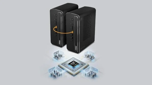 MSI PRO MAX EDGE AI+ compact desktop