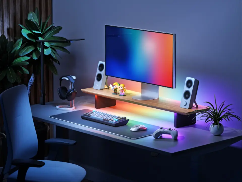 Nanoleaf Smart LED Monitor Stand Launches with 102 RGB Zones for $170
