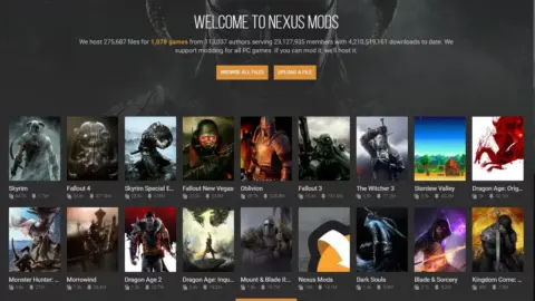 Nexus Mods platform interface