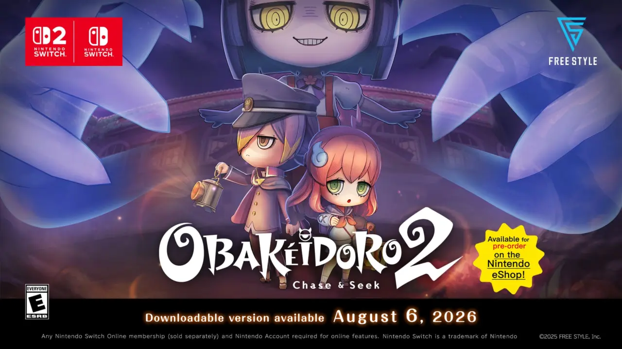 OBAKEIDORO 2: Chase & Seek Launches August 6 on Switch 2 and Switch
