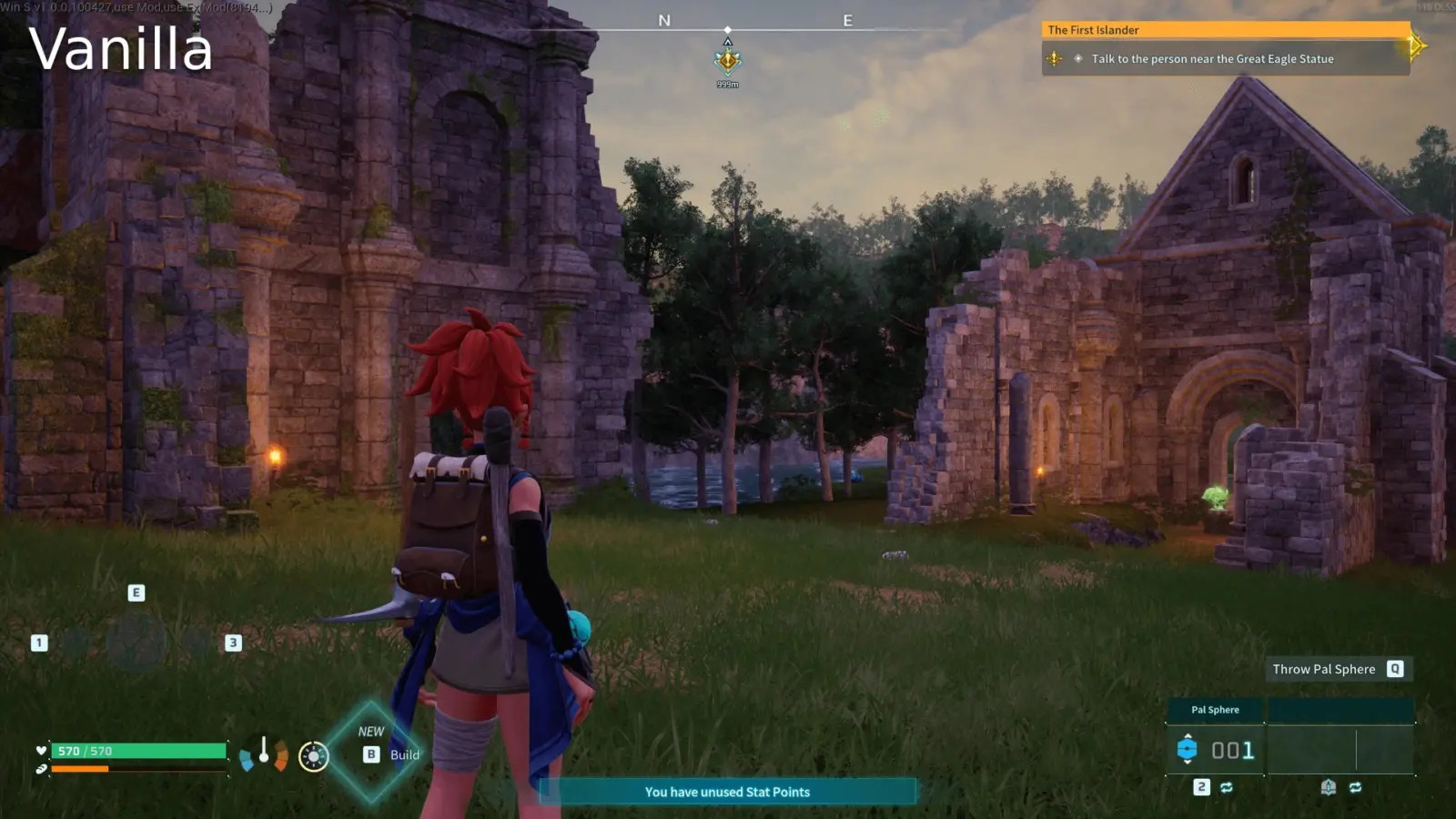 Palworld gameplay with enhanced lighting and shadows