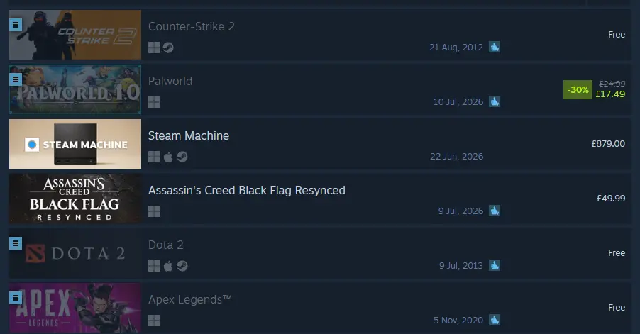 Steam Machine console