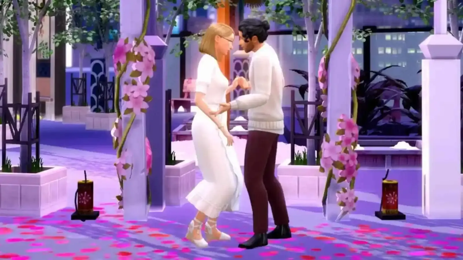 The Sims 4 gameplay screenshot showing character creation