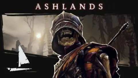 Concept art of the volcanic Ashlands biome in Windrose