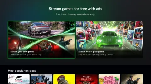 Xbox Cloud Gaming Free Ad-Supported Tier Enters Testing