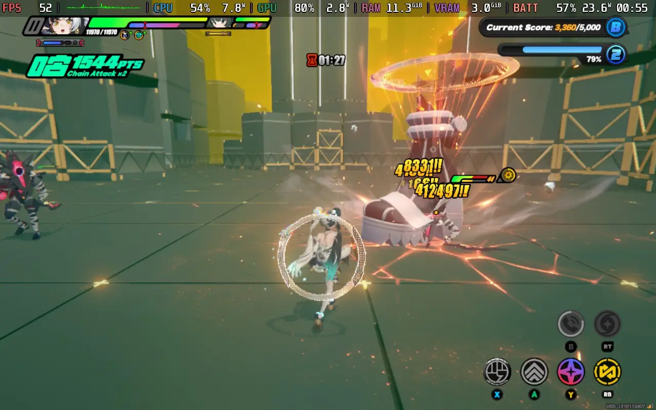 Zenless Zone Zero gameplay on Steam Deck