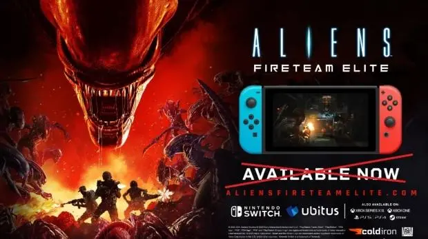Aliens: Fireteam Elite game interface on Nintendo Switch