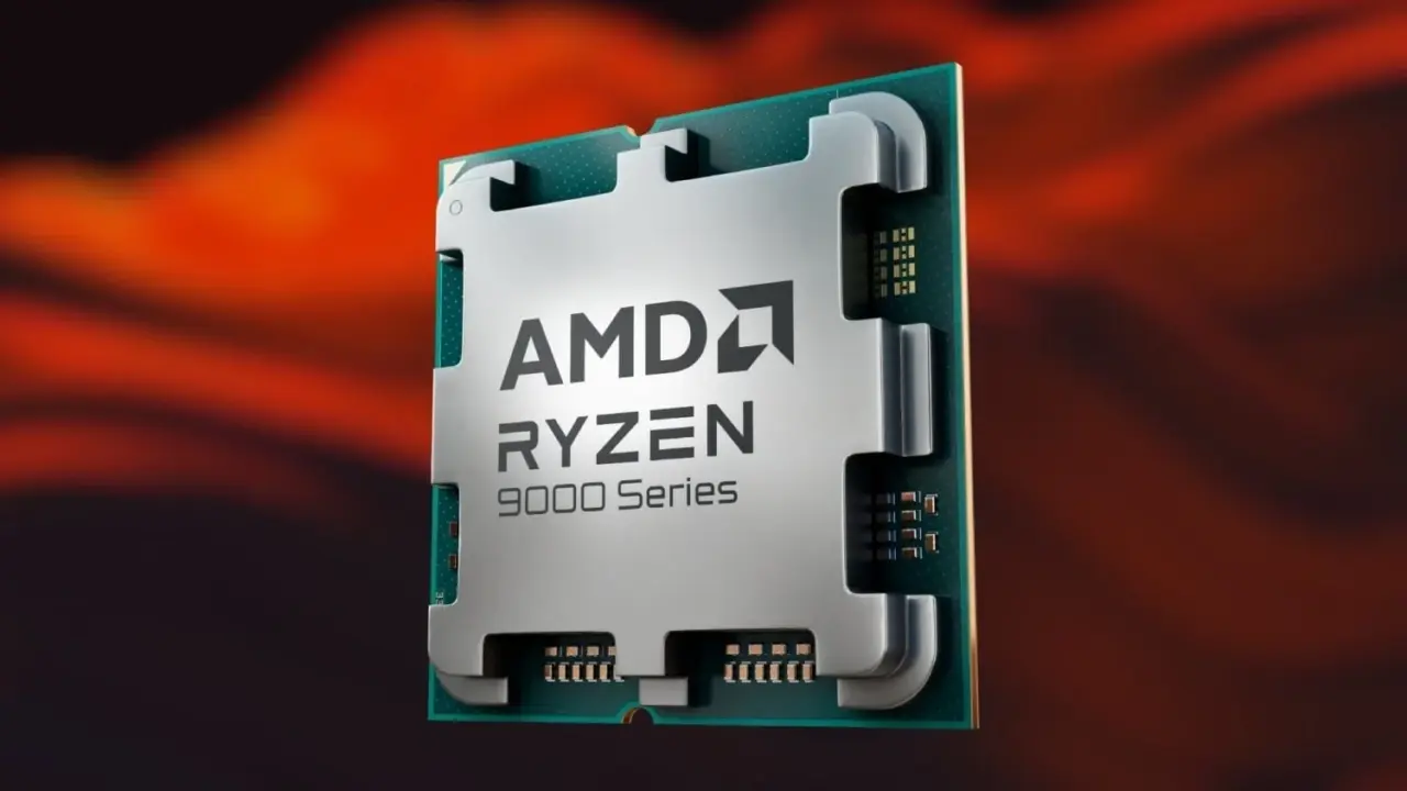 AMD Ryzen processor on a motherboard