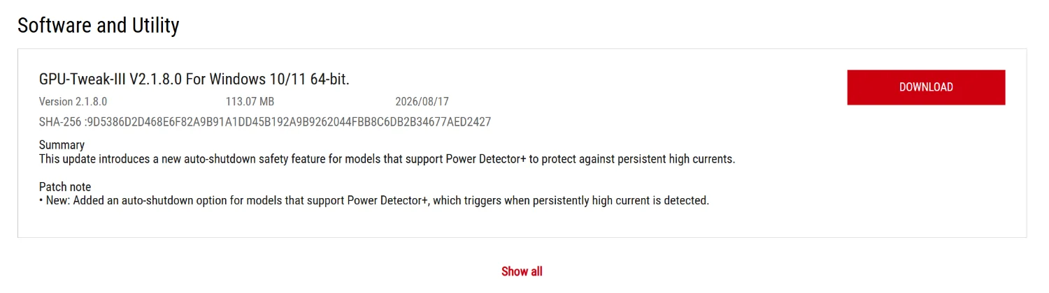 ASUS GPU Tweak III software interface showing power monitoring settings