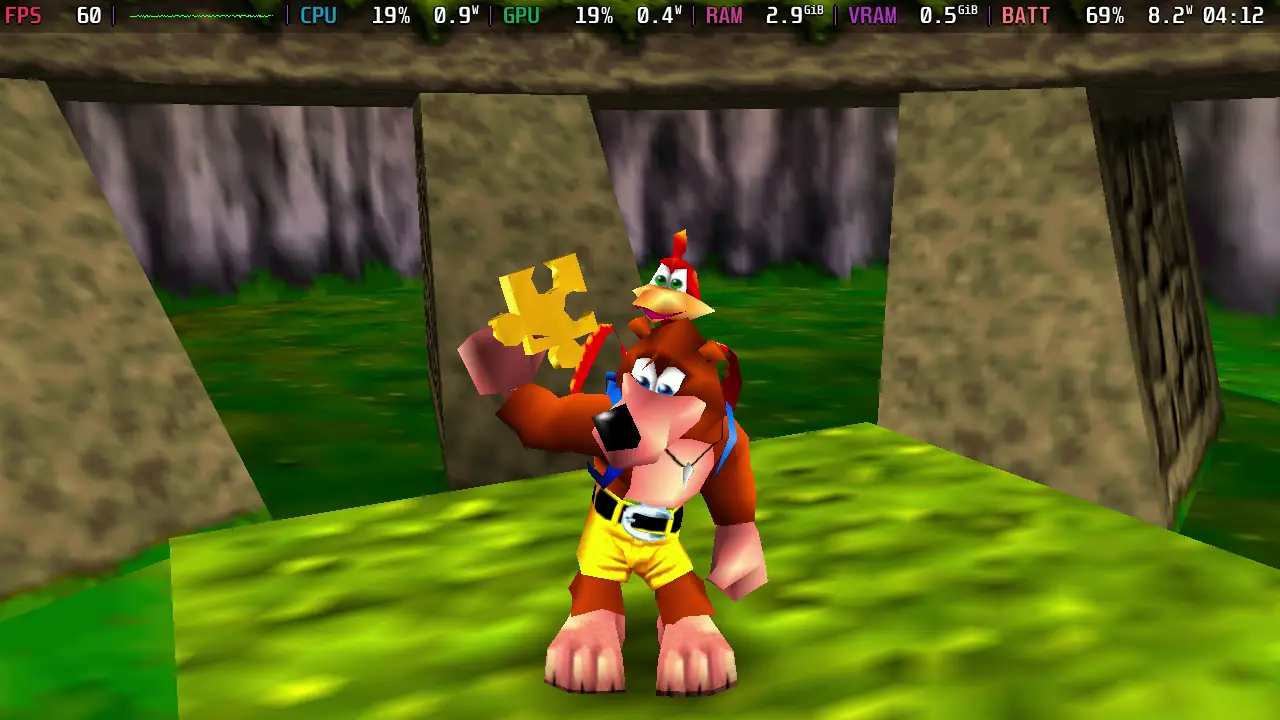 Banjo-Kazooie gameplay on Steam Deck