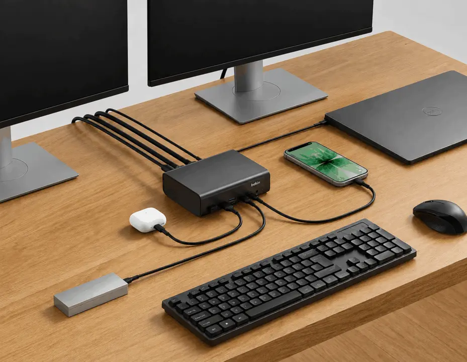 Belkin INC032 Dock Adds Dual 4K60 and 100W Charging for $170