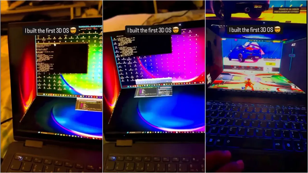 Custom 3D OS Demo Shows Spatial Desktop Costs Heavy Performance