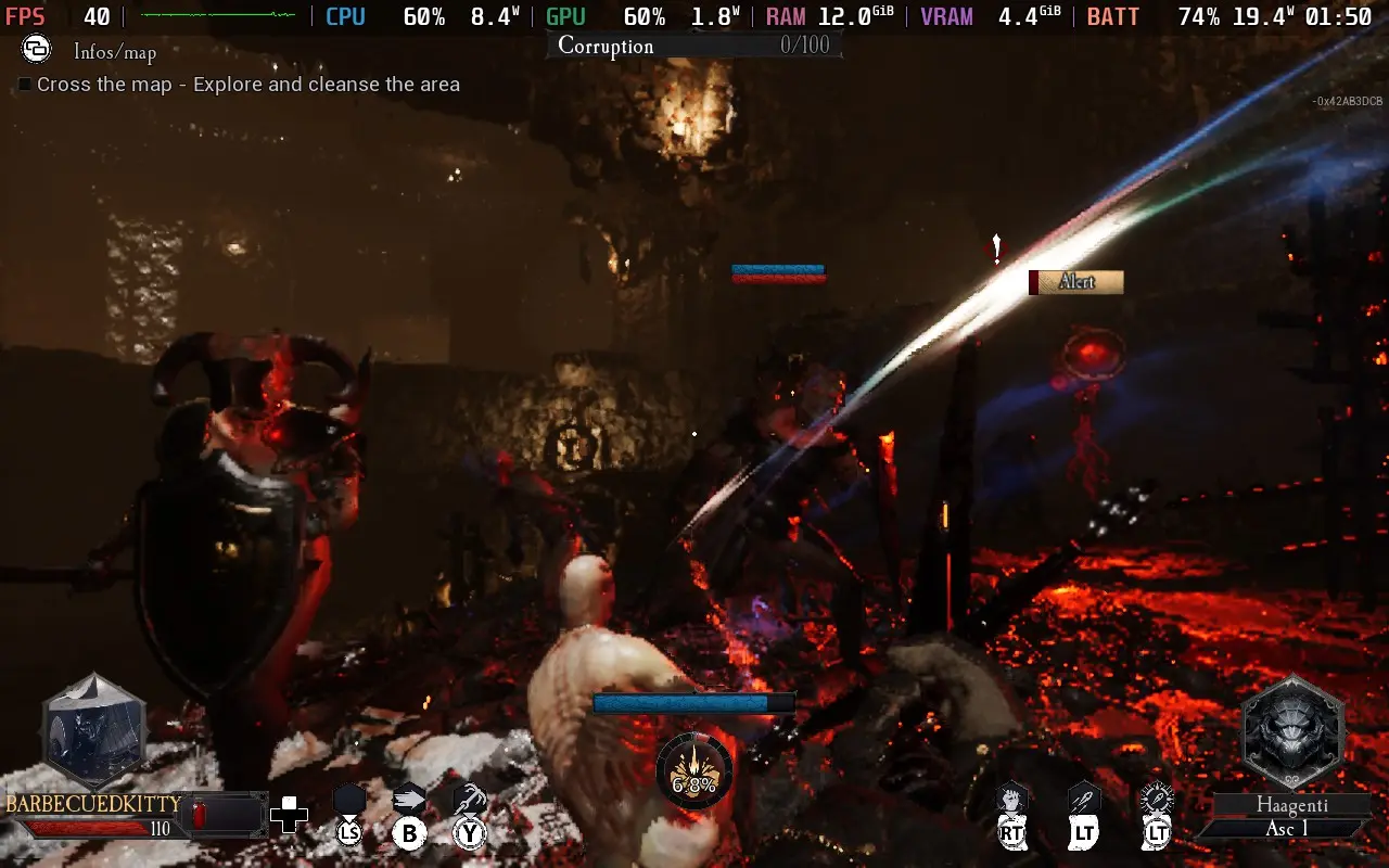 Daimon Blades gameplay on Steam Deck