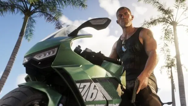 Grand Theft Auto VI logo with warning symbol
