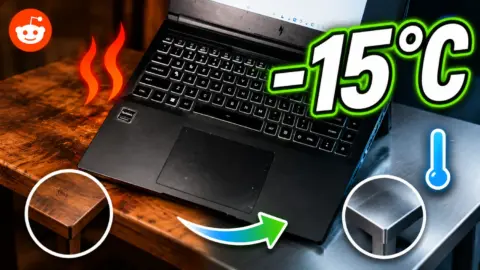 Gaming Laptop Temps Drop 15C on Metal Surface