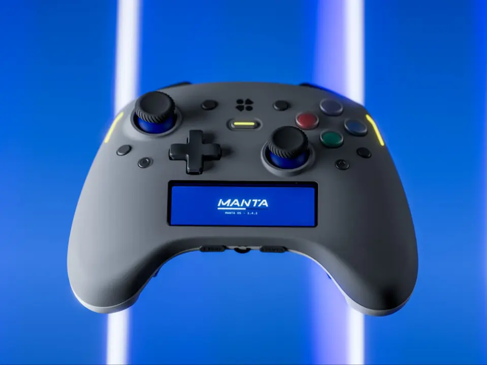 Genki Manta Pro Controller Launches on Kickstarter With 8K Polling and Touchscreen