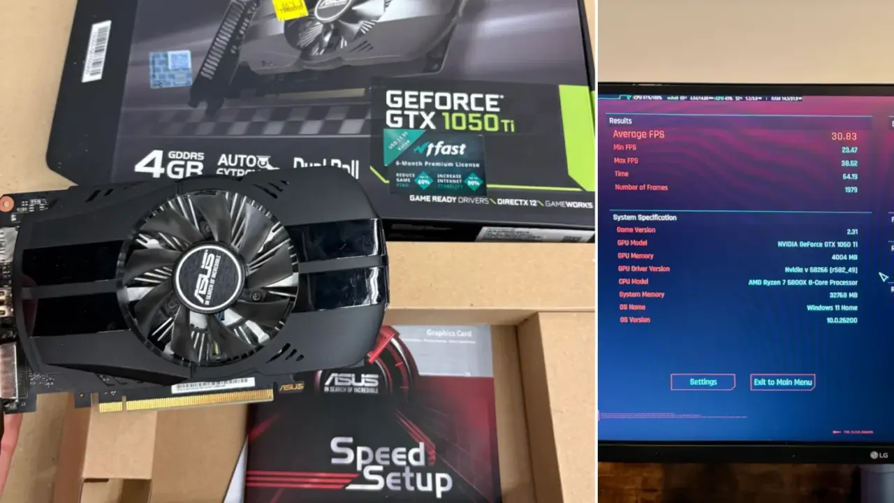 NVIDIA GeForce GTX 1050 Ti graphics card