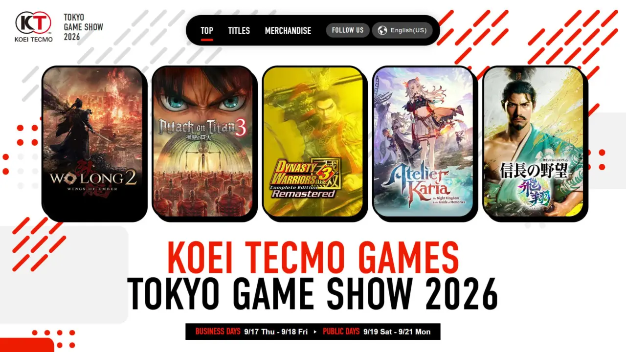 Koei Tecmo TGS 2026 Lineup Reveals Five New Games for Switch 2 and PS5