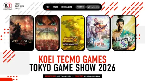 Koei Tecmo TGS 2026 Lineup Reveals Five New Games for Switch 2 and PS5
