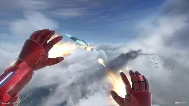 Leaked Iron Man gameplay footage showing fluid traversal and destructible environments