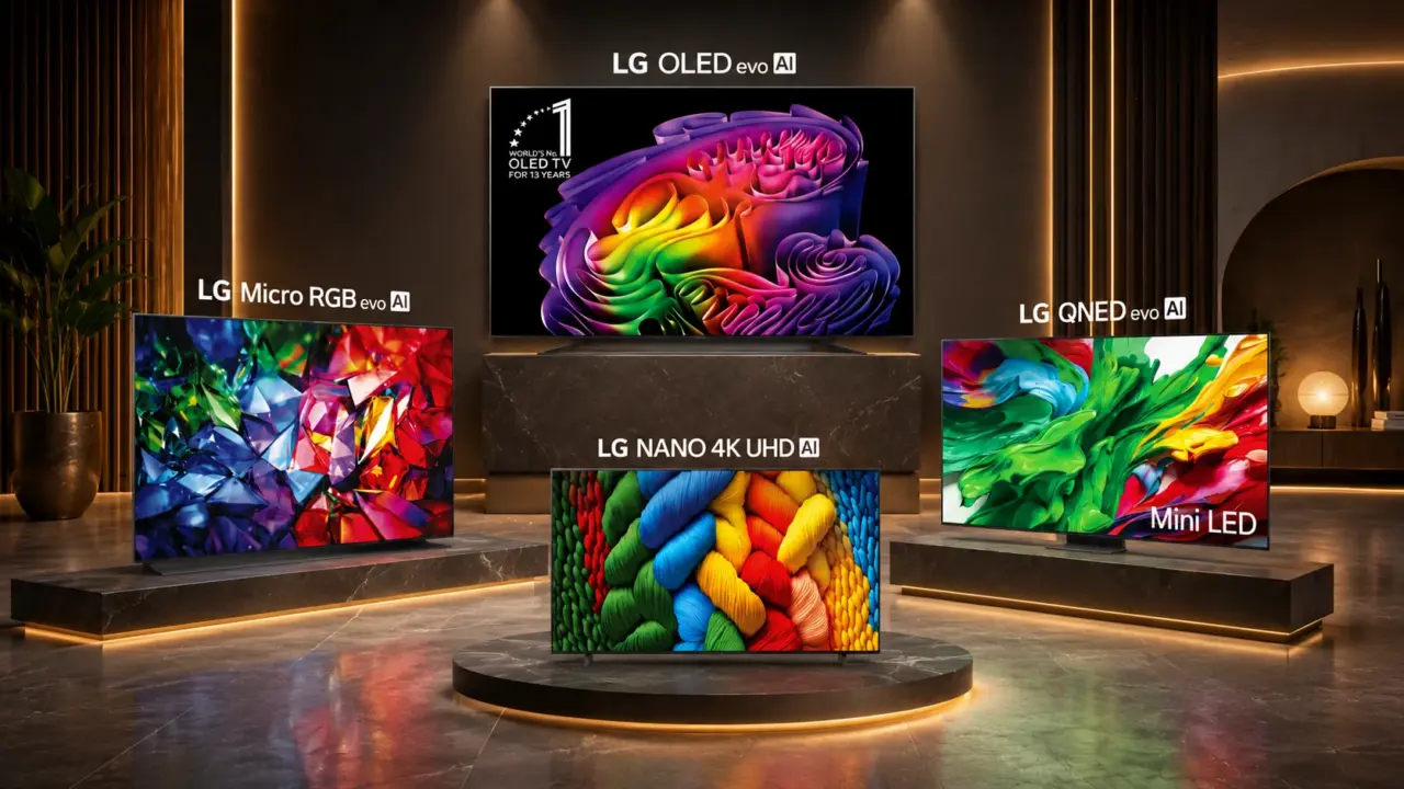 LG AI TV 2026 Launch: 115-Inch QNED evo Mini LED Hits India