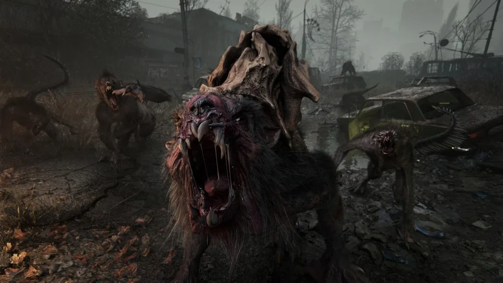 Metro 2039 gameplay screenshot showing atmospheric post-apocalyptic environment