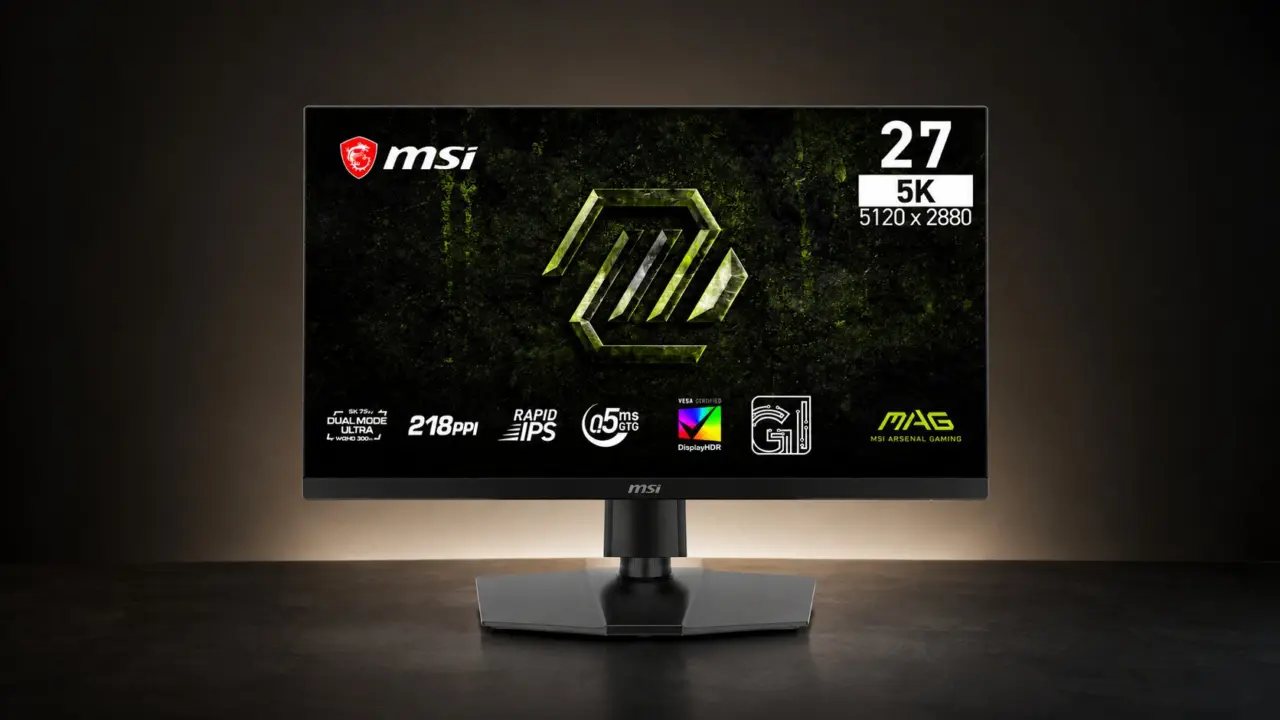 MSI MAG 271KPD7: 27-inch 5K gaming monitor with 300 Hz mode