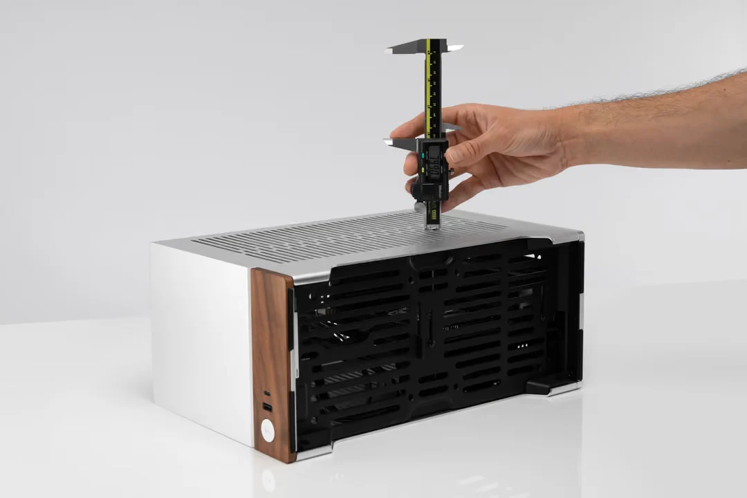 Close up of CPU cooler installed in a PC case