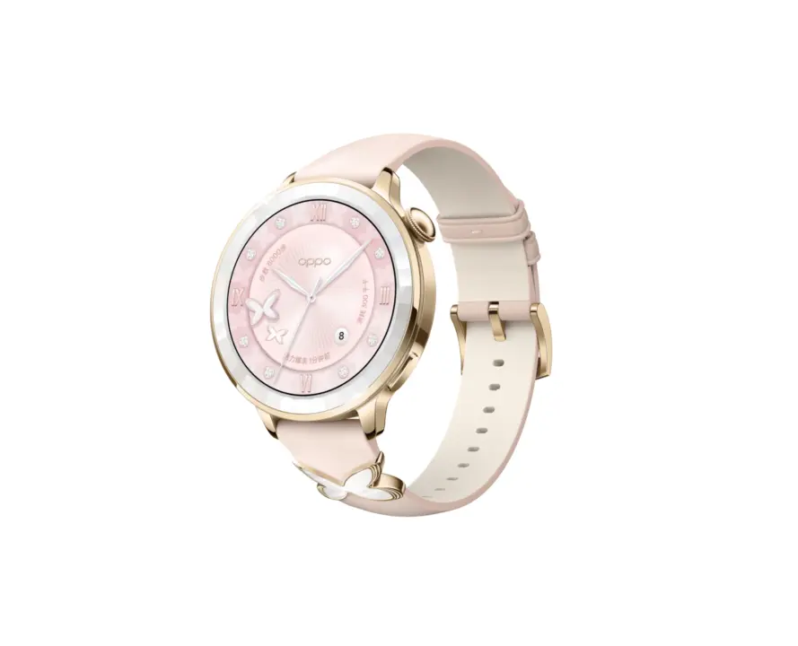Oppo Watch X3 Mini Gets Pink Sea Edition in HEFANG Collaboration