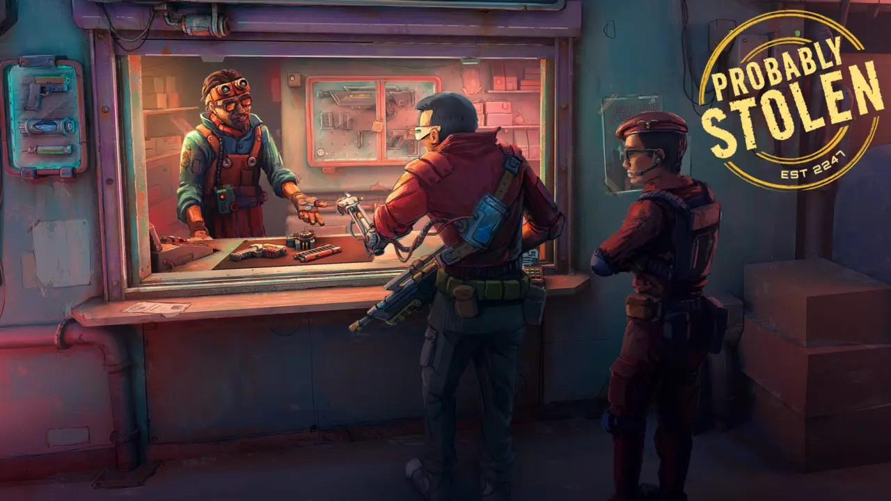 Probably Stolen cyberpunk shop simulator gameplay screenshot