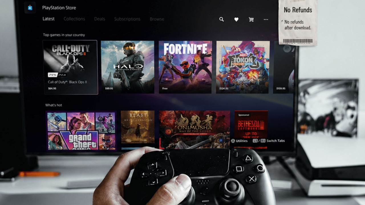 PlayStation Network Store interface on a console screen