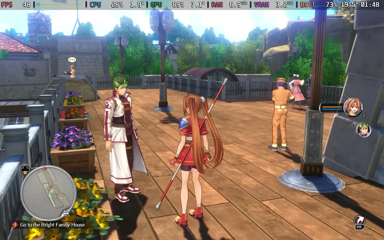 Trails in the Sky 2nd Chapter gameplay on Steam Deck