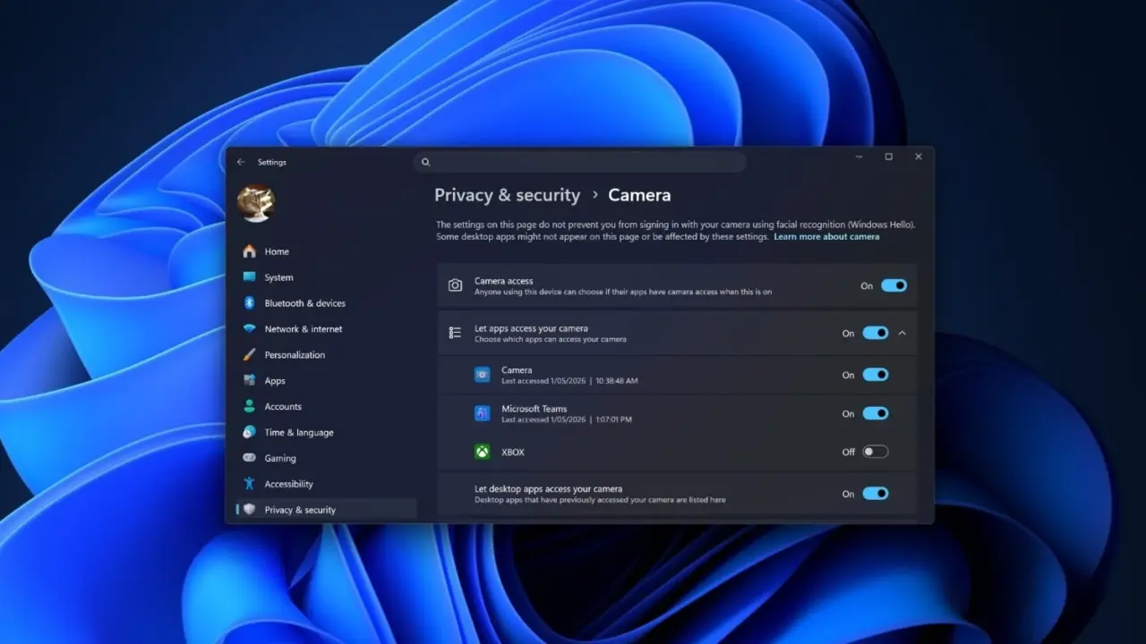 Windows 11 Adds Per-App Privacy Controls for Desktop Microphone and Camera Access