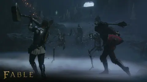 Fable gameplay screenshot showing Bowerstone