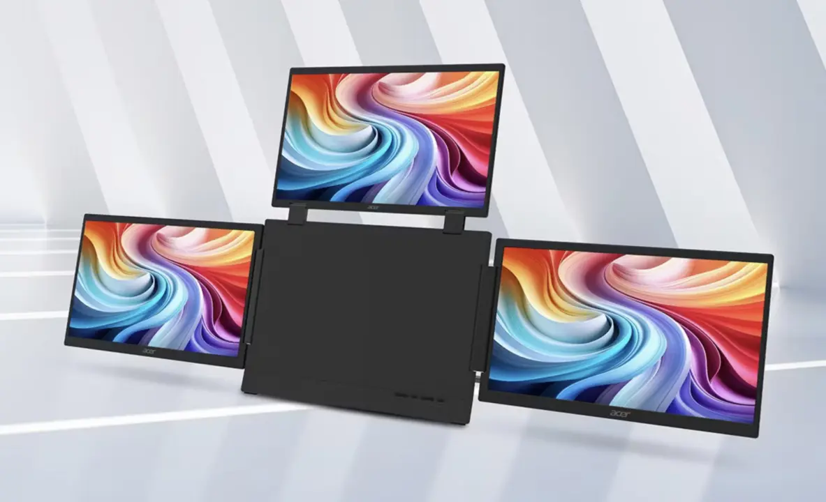Acer PD163Q-P3 Tri-Screen Portable Monitor Ships Q1 2027 for $404