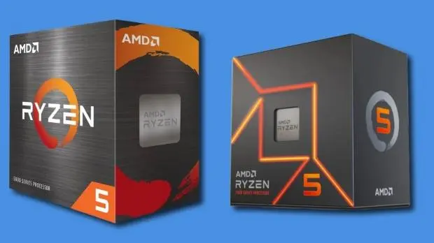AMD Ryzen 5 5500F and Ryzen 5 7500 processors
