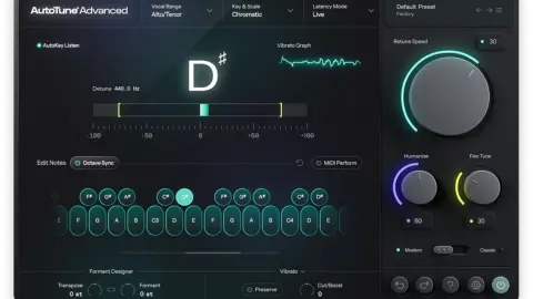 Antares AutoTune Advanced launches with sub-1 ms latency and new vibrato engine