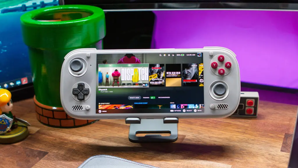 AYN Odin 3 handheld device displaying a gaming interface