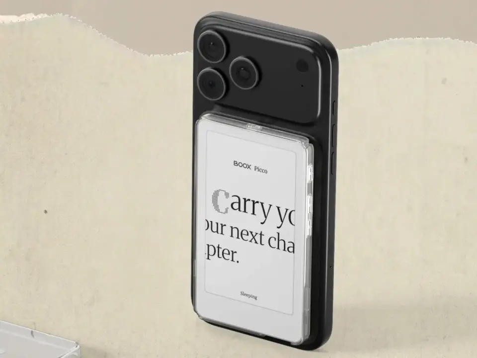 Boox Picco e-reader attaches to MagSafe phones for $110