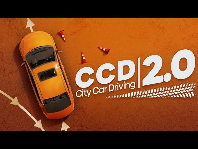 City Car Driving 2.0 gameplay screenshot showing vehicle physics