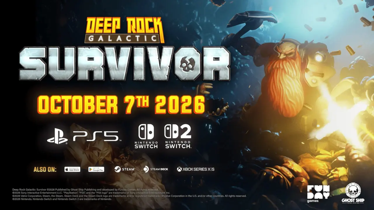 Deep Rock Galactic: Survivor launches on PS5, Switch 2, and Switch on October 7