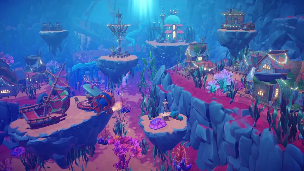 Disney Dreamlight Valley underwater biome concept art