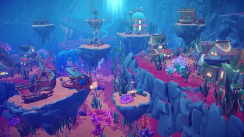 Disney Dreamlight Valley underwater biome concept art
