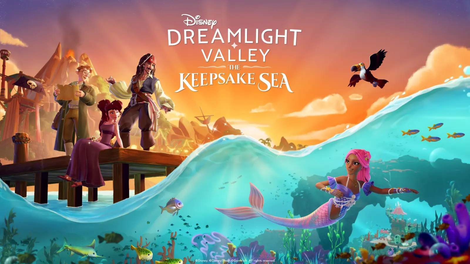 Disney Dreamlight Valley underwater biome concept art