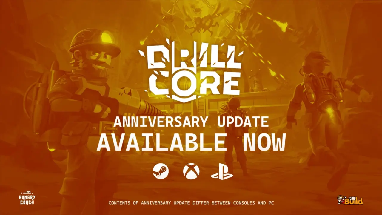 Drill Core Anniversary Update Adds Relaxed Mode and Post-Game Stats