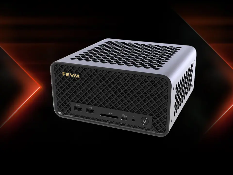 FEVM FA80G Mini PC Packs Desktop AMD CPUs and RTX 5090