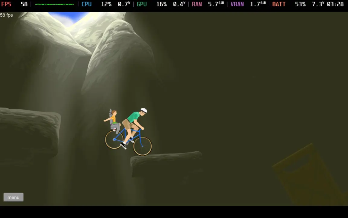 Happy Wheels gameplay on Steam Deck