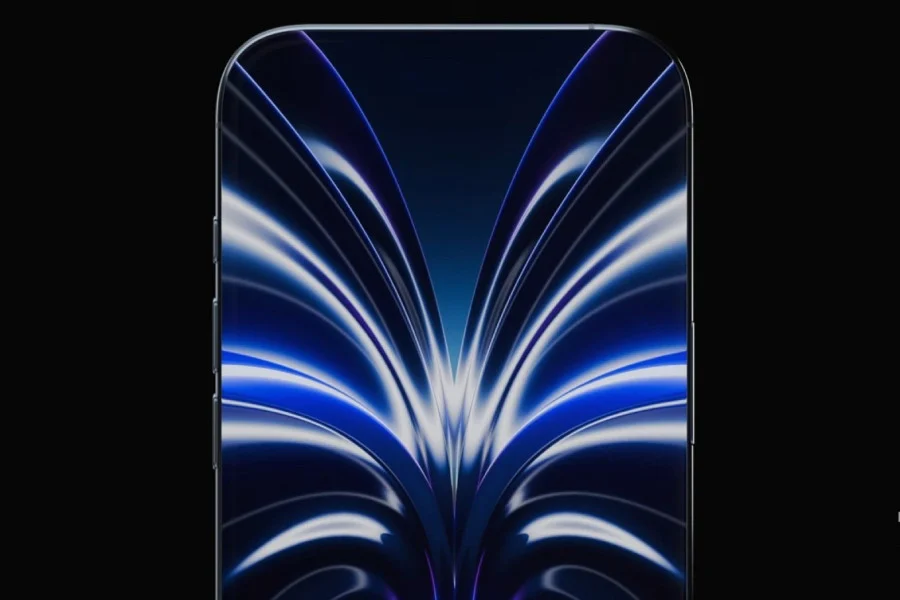Rumored iPhone 20 Pro display with punch-hole cutout