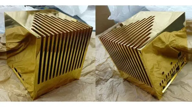 Kubb Fanless mini PC with solid gold chassis
